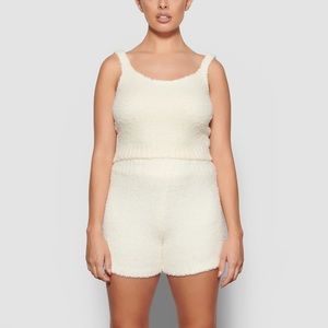 SKIMS Cozy Knit Short in Bone